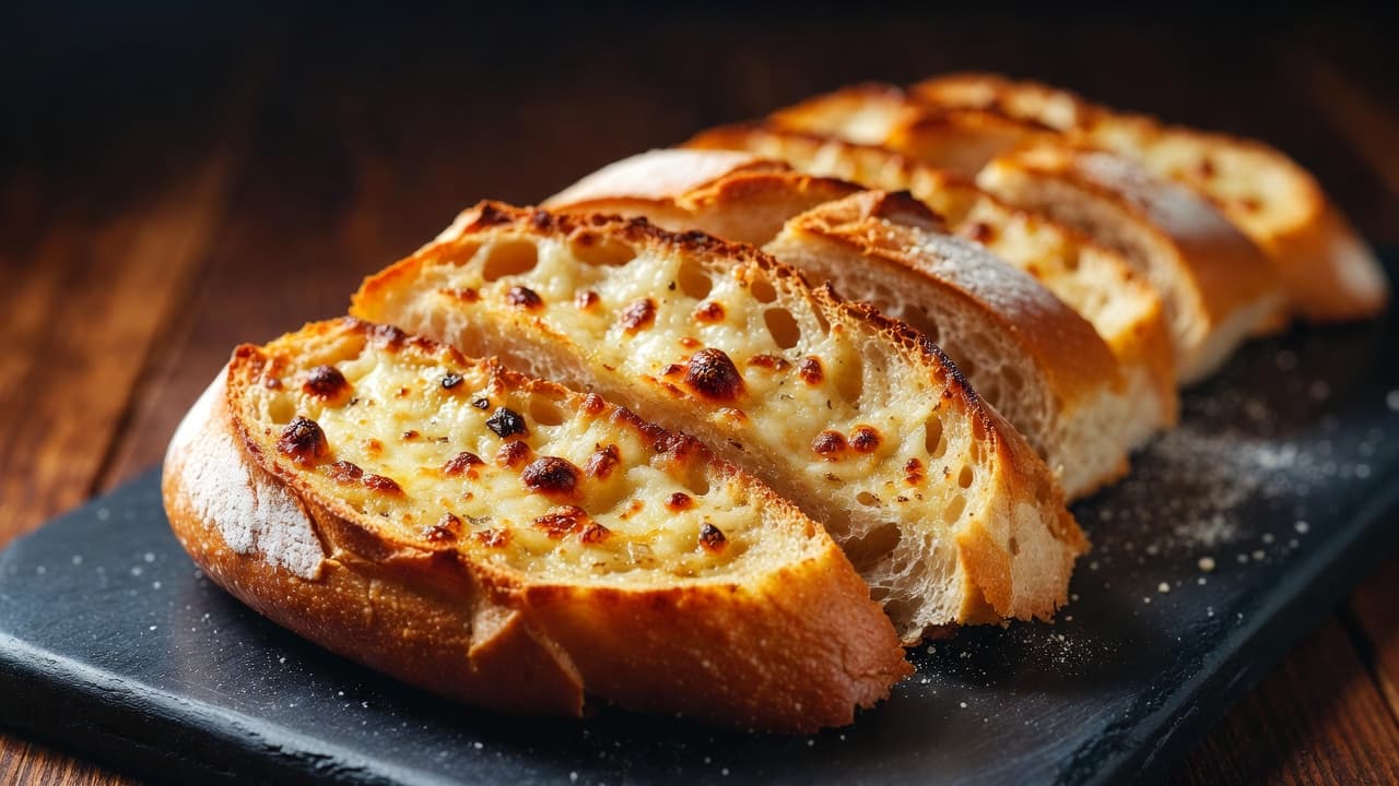 Alarm Box Garlic Bread