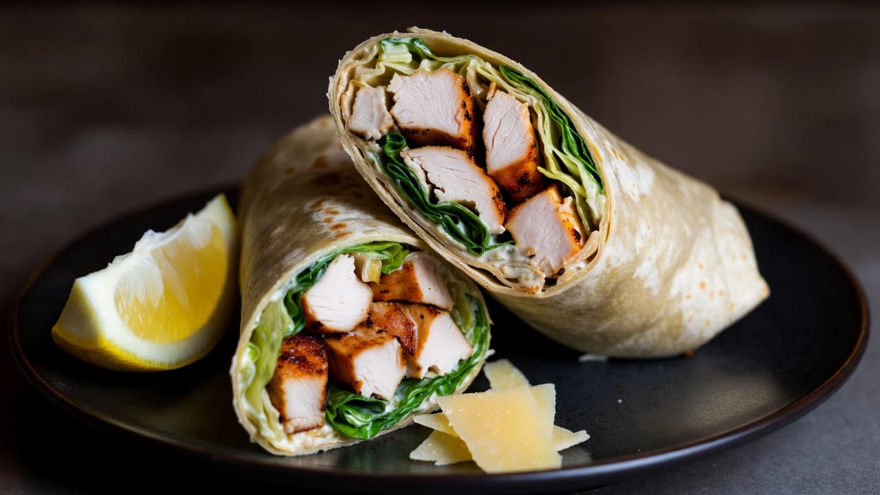 Chief's Chicken Caesar Wraps