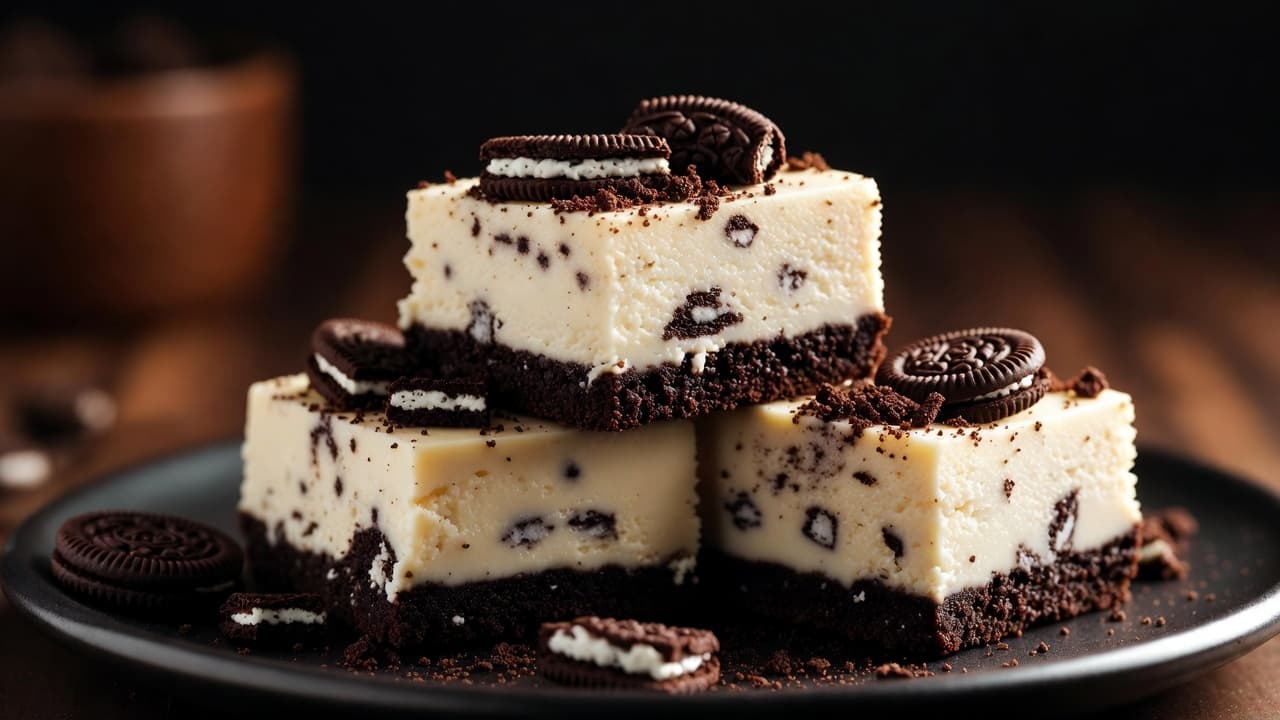 Dalmatian Spotted Cheesecake Bars